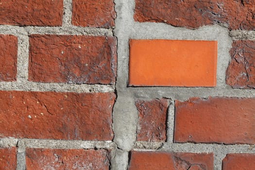 red brick wall