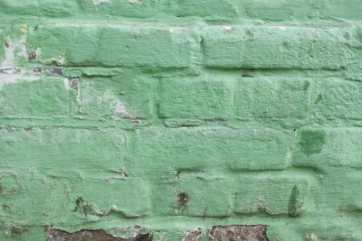 green Bricks in a Wall