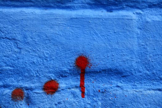 Blue  Brick in a Wall