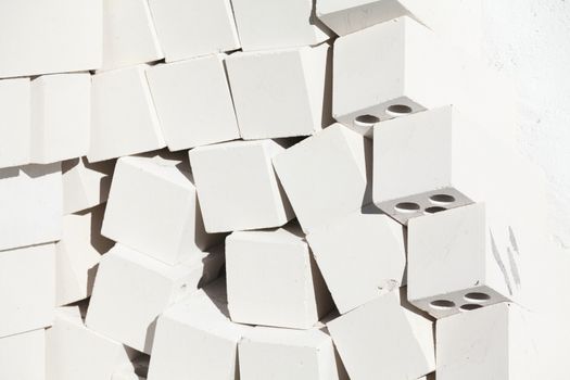 white building blocks