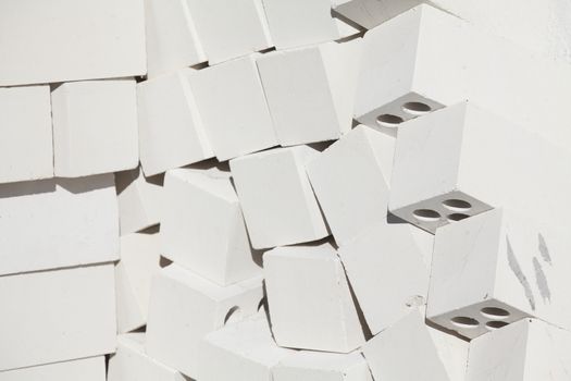 white building blocks