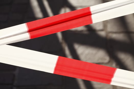 Construction site barrier tape
