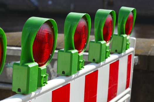 construction site lamps