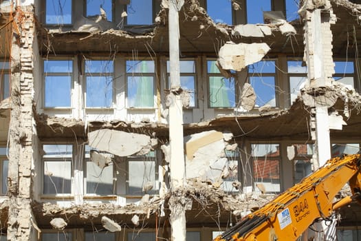 Building Demolition,  Condemned House, Bremen, Germany, Europe