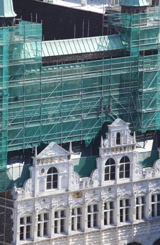 City Hall, Construction Site, Lübeck, Germany, Europe