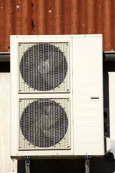Air-Condition on a House-Wall