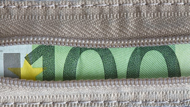 100 Euro Bill in Money Belt