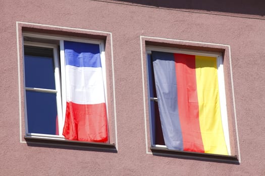 French and German Flags