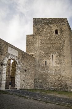 Old and picturesque castle in the small town of Melfi, Italy