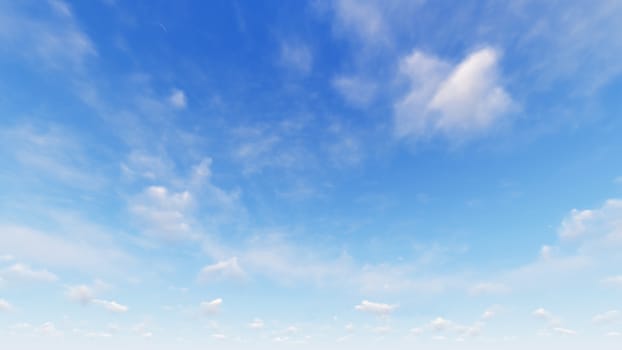 Cloudy blue sky abstract background, blue sky background with tiny clouds, 3d rendering

