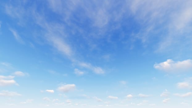 Cloudy blue sky abstract background, blue sky background with tiny clouds, 3d rendering

