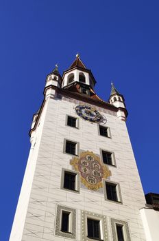 Old town hall (Altes Rathaus), located at Marienplatz square in Munich, Germany