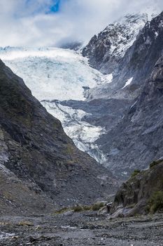 franz joseft glacier important traveling destination in south island new zealand
