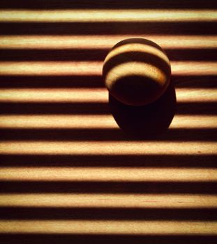 abstract background wooden bullet in the shade blinds