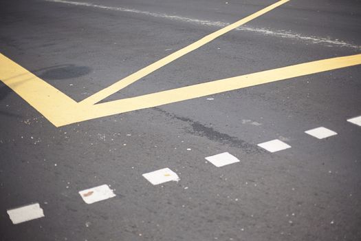 Background with tire marks on road closeup photo