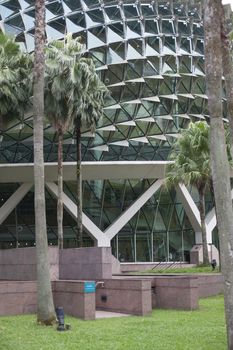 Unique glass roof background. Modern architecture structure