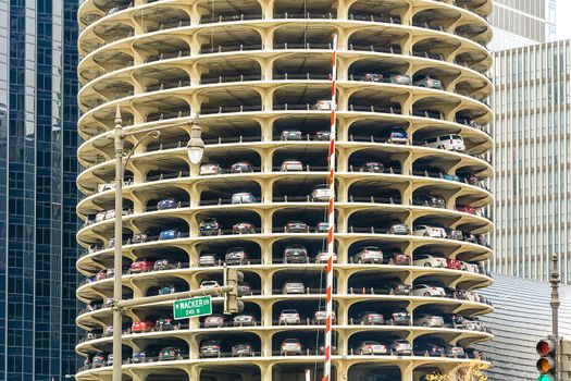 Marina City Tower Parking Deck Levels in Chicago, Illinois