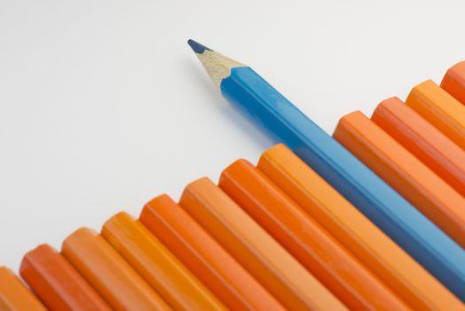 Collection of colorful pencils as a background picture
