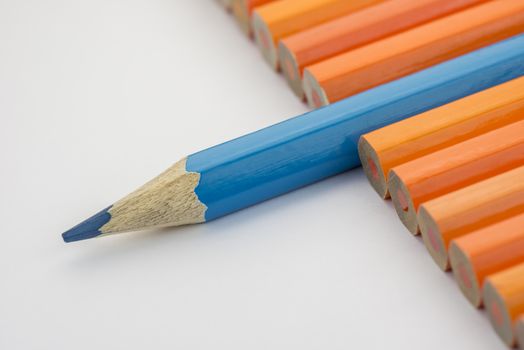 Collection of colorful pencils as a background picture
