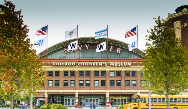 Chicago, IL, USA, october 28, 2016: Chicago Children's Museum near navy pier in Chicago Illinois