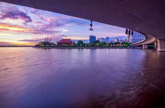 Enjoy the Nha Rong wharf and Ben Nghe canal sunrise in Ho Chi Minh City
