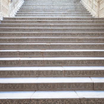 Venice, Italy. Detail of Palazzo Ducale stairway