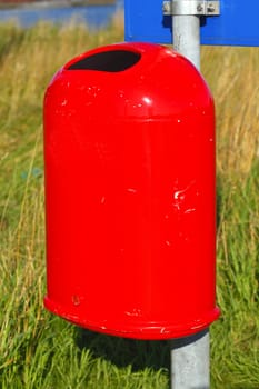 Red  Trash Can,  Germany