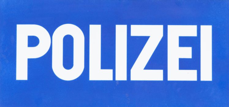 Schild Polizei, Deutschland