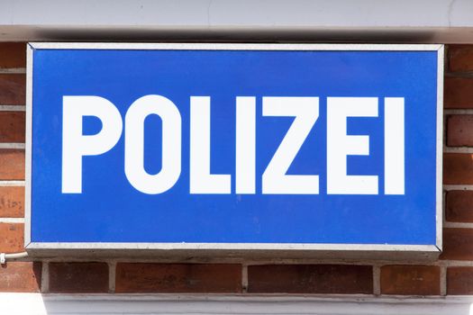 Schild Polizei, Deutschland