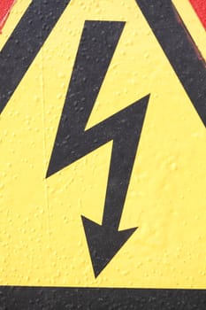 Sign high Voltage
