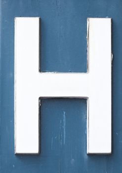  Men´s Toilet Sign on blue wooden door