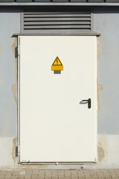 white Iron Door