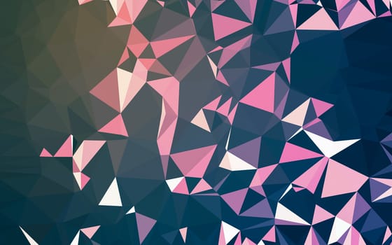 Abstract low poly background, geometry triangle, mosaic pastel color background