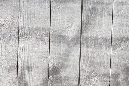 silver painted wooden boards