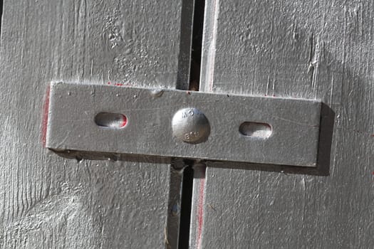 silver painted wooden boards