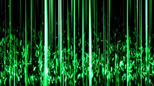 Abstract background with vertical lines and spark particles