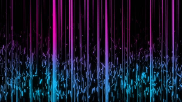 Abstract background with vertical lines and spark particles
