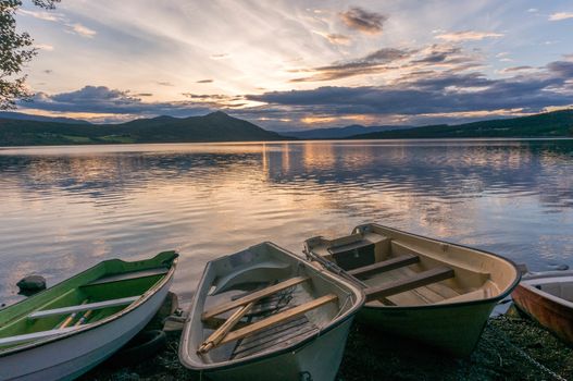 Boats and water in silence and romance Europe travel