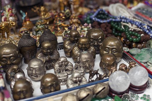 Chinese souvenirs. Various accessories in the gift shop