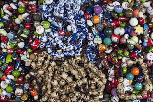 Chinese souvenirs. Various accessories in the gift shop