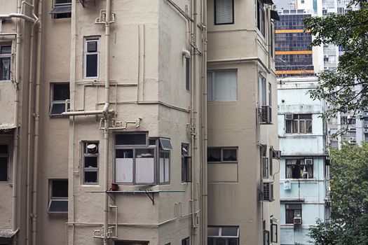 Old grunge building structure. Perfect urban background