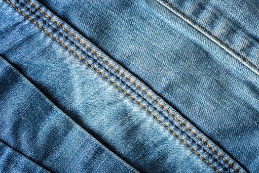 the abstract background texture of denim fabric