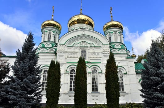 the church in Virgin Monastery of Raifa in september 2016, Kazan, Russia