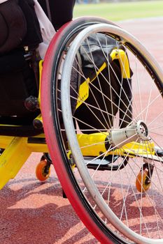 Detail image of wheelchair race on track