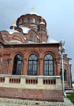 joy of all who sorrow Cathedral on the island of Sviyazhsk in the September, 2016, Sviyazhsk island, Russia.
