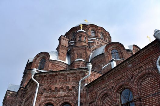 joy of all who sorrow Cathedral on the island of Sviyazhsk in the September, 2016, Sviyazhsk island, Russia.