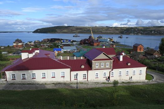 View of the Sviyazhsk island, Russia. September 2016