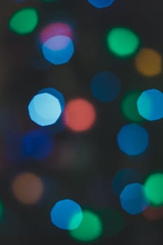 Bokeh lights. Beautiful Christmas background.