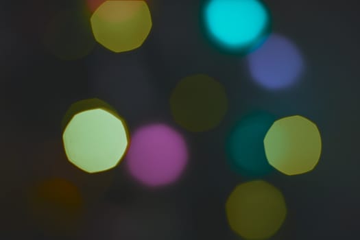 Bokeh lights. Beautiful Christmas background.