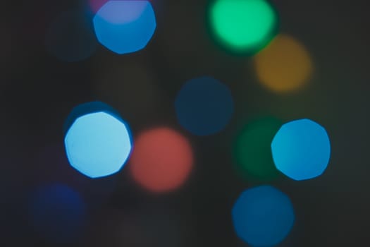 Bokeh lights. Beautiful Christmas background.